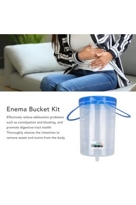 FOLOSAFENAR Outil de Lavement pour Le Nettoyage du Côlon, Soins de santé Fiables, Soulage la Constipation, Ensemble de Seaux 