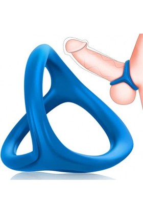 Anneau en silicone triangle pour hommes plus dur et plus fort