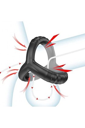 Gode Vibrant en Silicone Côckríng Homme Ánnêåu Víbr?nt Cristal en Sêxtôyse Plâîsîr Homme Côckríng Intérieur Massage Ánnêåu Ví