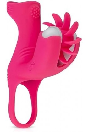 She is Love -Double Anneau Vibrant PéNis Clitoridienne Silicone Durable Sèxtôyse Plaisir T-Shirt Avec Étanche Pénien Anneau 