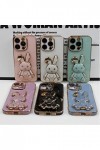 Générique HOOl Cœur Bunny Coque Béquille Étui pour Samsung Galaxy A12 5G,Électroplaqué Lapin Coque de Protection Silicone Sou