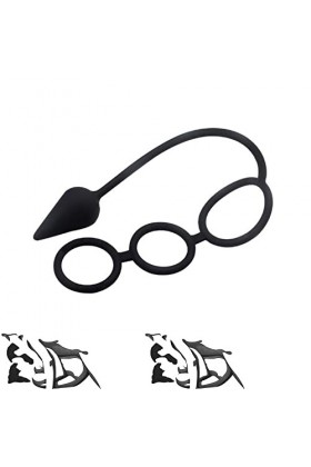 XinLace Anneau en Silicone Ajustable Love Basic Jouet de Massage Noir 