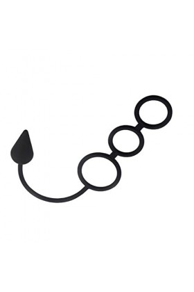 XinLace Anneau en Silicone Ajustable Love Basic Jouet de Massage Noir 