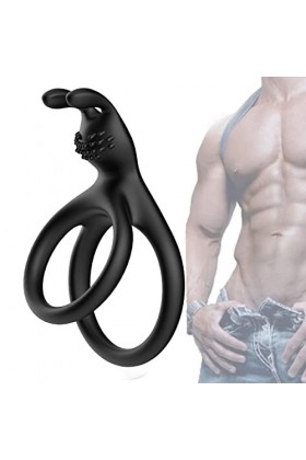 Marilia Anneau de tête de Lapin étanche entraînement intérieur Retard daction Jeu Anneau amélioration Couple mâle Retard dh