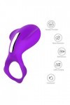 Sex Ring 7 Anneau Penien - Chargement USB Anneau Homme pour Couple Éjaculation Masculine Retardée