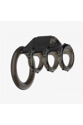 Anneau en caoutchouc souple pour hommes Anneau de verrouillage à vibration retardée Lisse, durable, imperméable, solide et si