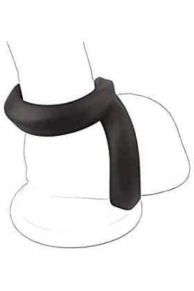 Anneau dentraînement de résistance en Silicone Noir pour Hommes avec Fermoir en Silicone pour Un entraînement différé.