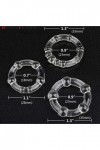 Lot de 3 anneaux en silicone transparent Dispositif de retardement très souple pour hommes - Facile à transporter -401