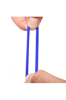 3 Pcs Anneau en Silicone Bleu Jouet Masculin