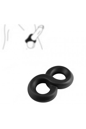 JSSPUN Anneau en Silicone renforcé à 8 Anneaux pour Hommes, enveloppe Polyvalente Souple