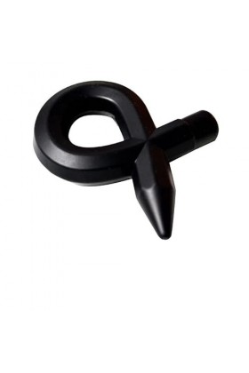 ZYGMIR Anneau en Caoutchouc Souple Noir, Anneau de Sport, Anneau doiseau Masculin, imperméable et Durable -F120