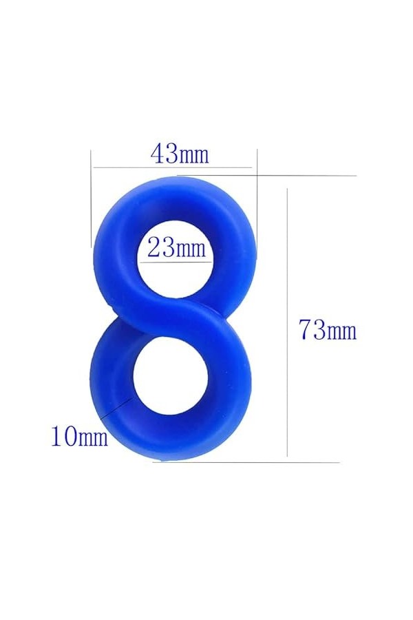 ZYGMIR Anneau en Caoutchouc Souple Noir, Anneau de retardement Portable, Anneau spécialement conçu -F122