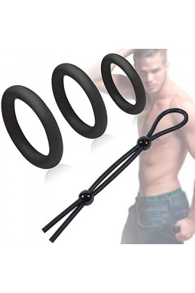 YameiS Anneau de Protection en Silicone pour Homme Couple intérieur