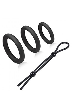 YameiS Anneau de Protection en Silicone pour Homme Couple intérieur