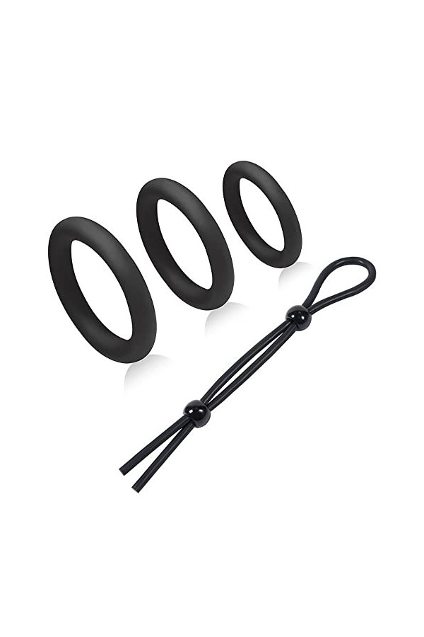 YameiS Anneau de Protection en Silicone pour Homme Couple intérieur