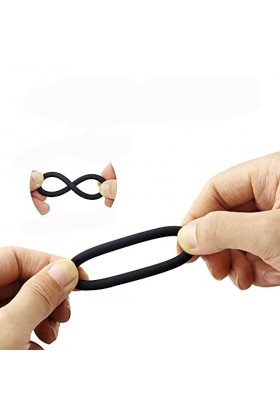 Anneau masculin sans fil Silicone retard verrouillage anneau fin couple quatre couleurs trois tailles