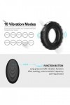 Anneau Vibrant Anneau Vibrant De Télécommande sans Fil, Vibreur À Faible Bruit for Les Jeux dhommes Adultes