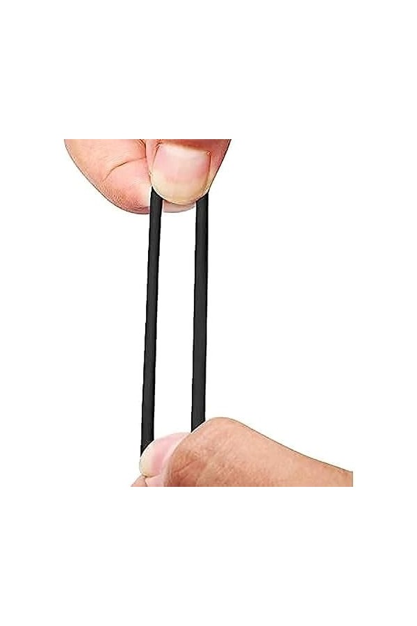 Wellnoon 3pcs Accessoires pour Hommes avec Boucle en Silicone Extensible