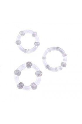 Anneau en silicone transparent Anneau de récupération pour hommes, extensible, léger et simple pour les exercices sportifs -3