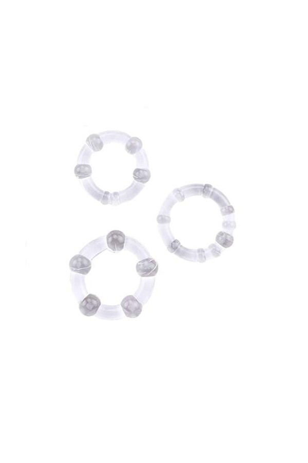 Anneau en silicone transparent Anneau de récupération pour hommes, extensible, léger et simple pour les exercices sportifs -3