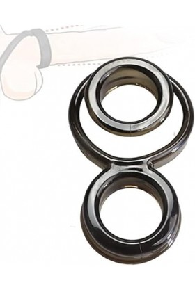 JSUOEO 1PC Silicone Flexible de Haute qualité, Anneau de Sport pour Hommes en Forme de 8