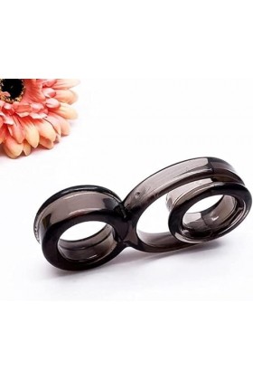 JSUOEO 1PC Silicone Flexible de Haute qualité, Anneau de Sport pour Hommes en Forme de 8