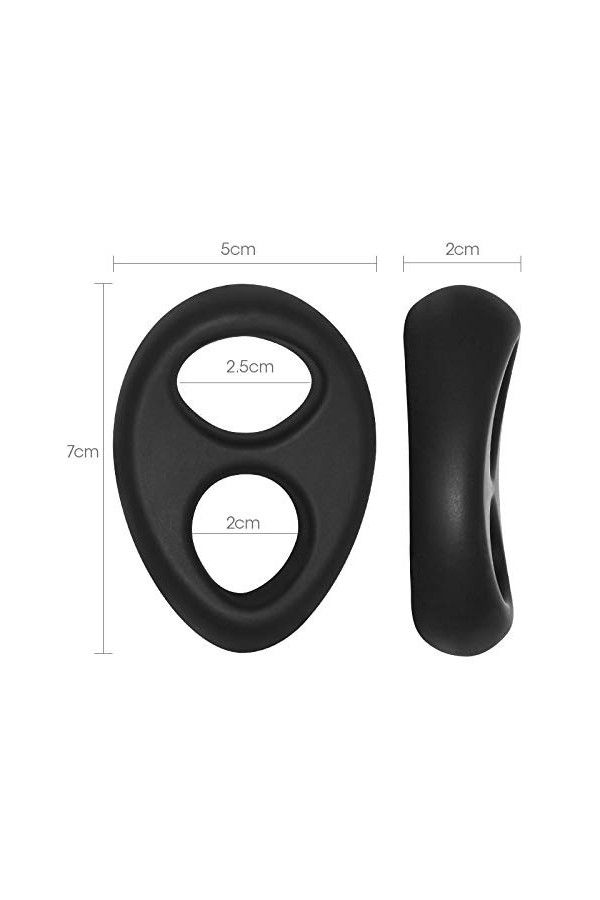 Mãssěūr Śểẍ Anneaux Penien Homme, Anneau ＰéNIS Couple pour Femme Clitờridiên Stimulateur, Anneau pour Homme Silicone CocĶrin