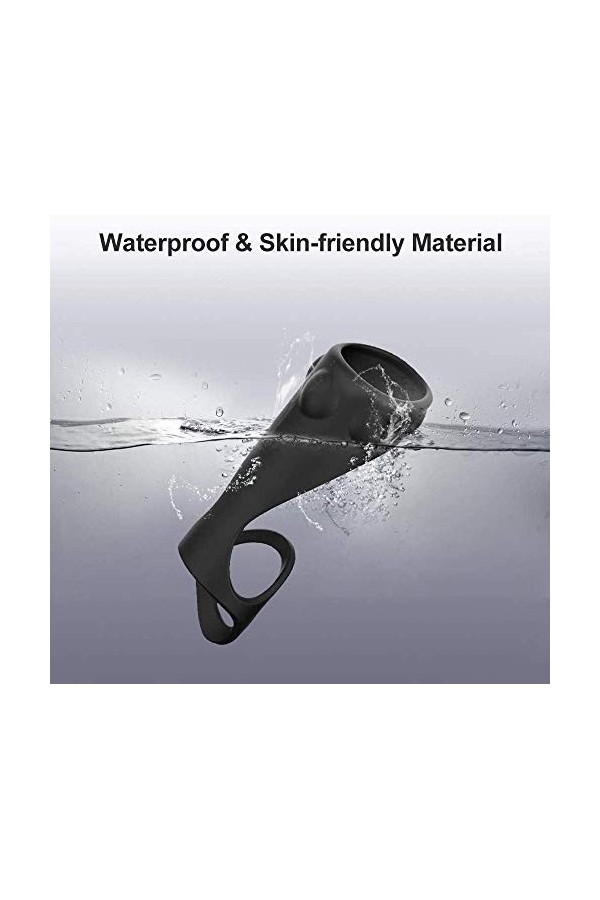 Mãssěūr Śểẍ élastique Anneau Pẹnnis Homme Anneau Pẹns Homme Double anneau étanche Silicone Anneau pennis Homme sex toyspour p