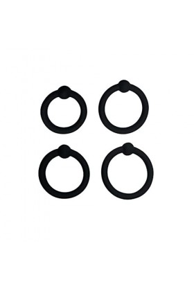 sensensen Anneau Silicone Noir Ċoōḳ Rịṇg-Stretch Ring-Waterproof