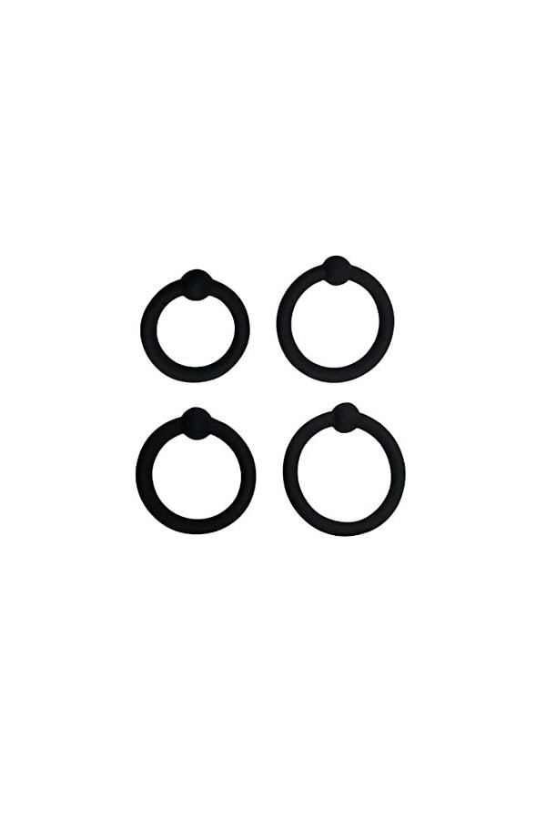 sensensen Anneau Silicone Noir Ċoōḳ Rịṇg-Stretch Ring-Waterproof