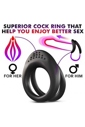 XaiPliung Anneau élastique en Silicone - Anneau de Retard pour Hommes de qualité supérieure