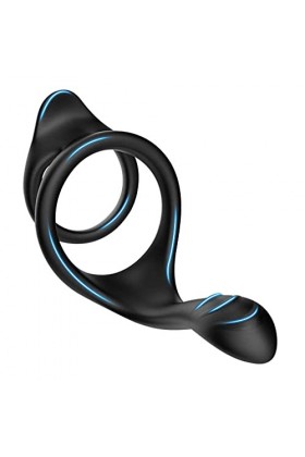 Verrouiller la Bague Fine pour Hommes Noirs pour Anneau Amusant Produits de Sexe pour Adultes T - Shirt De Pantalon GB3