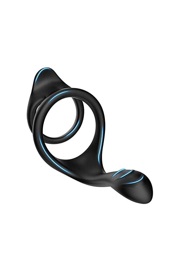 Verrouiller la Bague Fine pour Hommes Noirs pour Anneau Amusant Produits de Sexe pour Adultes T - Shirt De Pantalon GB3