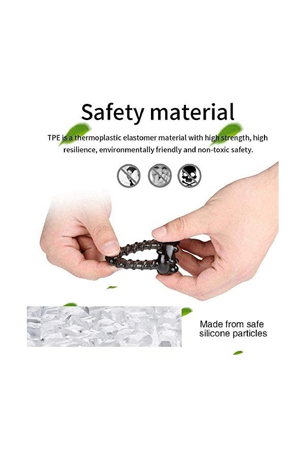 P e n i s Vibrating Cock Ring anneau de retard T shirt en Silicone impermeable modes pour homme Fe-1