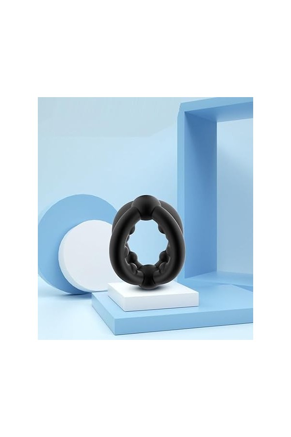 anneau penien - anneau homme Ṥexťờyse Homme AŇŇéaux Double pénien M-asseur T-Shirt Anneau PE?NIS Plaisir Anneau Anneau PE?NIS