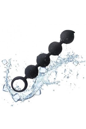 Noir Silicone pl-ú-g Jouet Couple Fournitures avec anneaux de traction