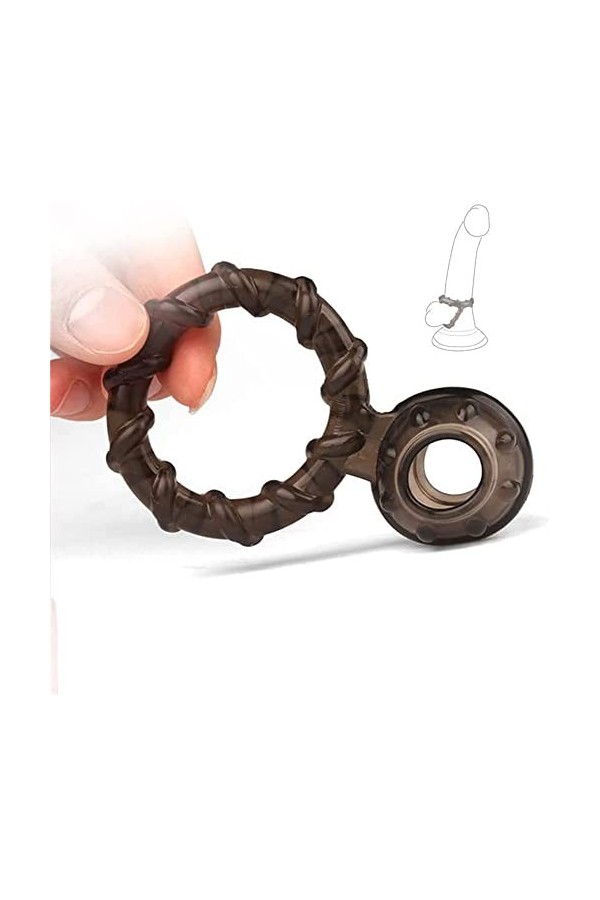 Iron-Story Anneau pour Hommes Cadeau de Chambre pour Couples, Anneau en Silicone pour Hommes Panis