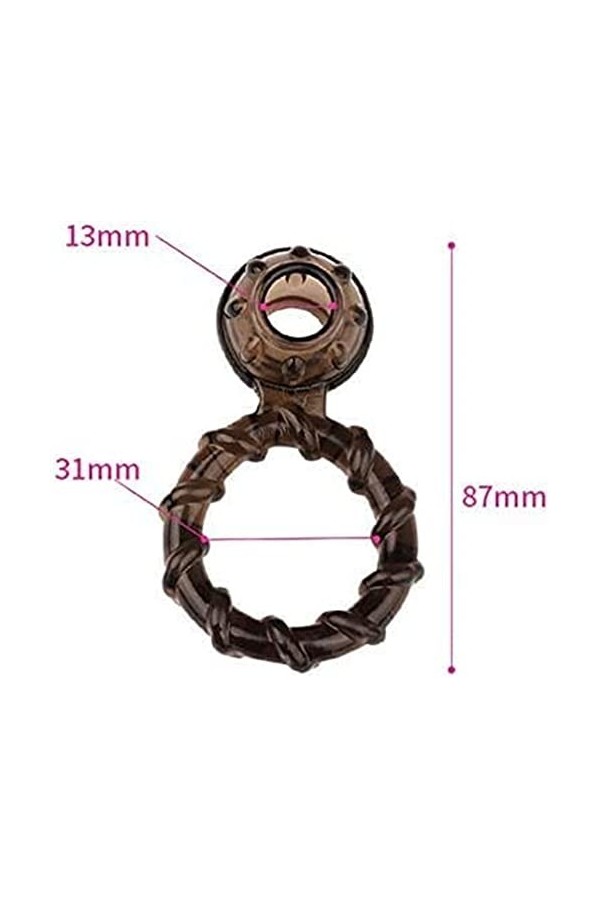 Iron-Story Anneau pour Hommes Cadeau de Chambre pour Couples, Anneau en Silicone pour Hommes Panis