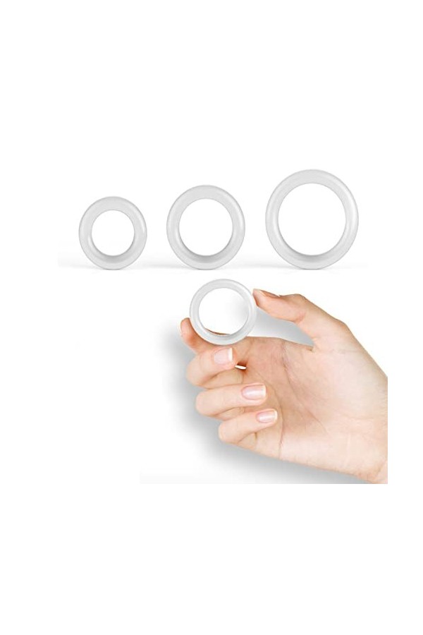 JMYSD 3 Anneaux en Silicone de Tailles différentes, Anneau Multisport, Dispositif à Anneau élastique -A134