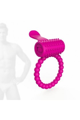 Anneau de Retard élastique Vịbrạtịng en Silicone étanche, Rose Rouge