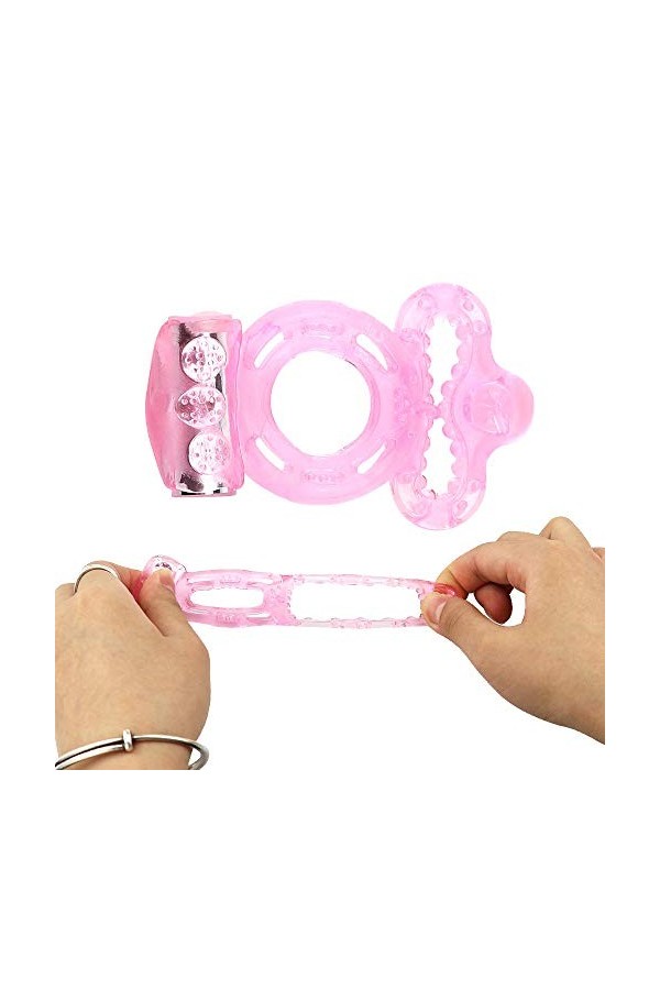 Anneau de Sport élastique Vịbrạtịng Doux Rose pour Homme