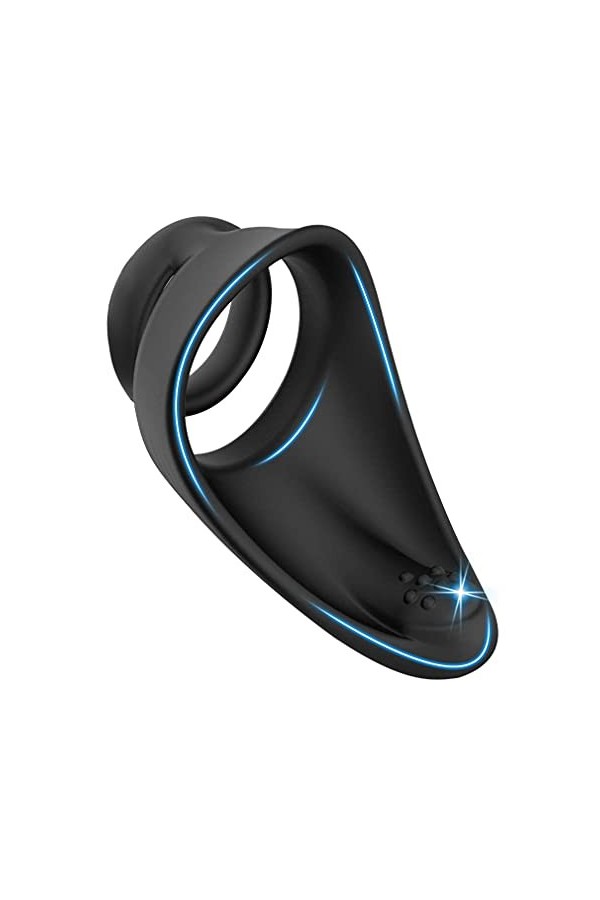 Adultes Anneau De P-ÊnIs Anneau Vibrant P-Ênis En Silicone Premium Cli-Toris Anneau De Massage Étanche,adapté Pour Couple De