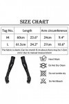 FEOYA Long Gants Femme Extensibles Sexy Gants Longs en Latex Cuir Brillan Adulte Noir L