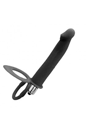 - Ğôde Double Pểnểtrateur Couple Silicone Durable Sèxtôyse Plaisir T-Shirt Avec Étanche Péniển Anneau Double Pour M-Asseur Vi