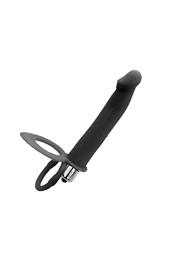 - Ğôde Double Pểnểtrateur Couple Silicone Durable Sèxtôyse Plaisir T-Shirt Avec Étanche Péniển Anneau Double Pour M-Asseur Vi