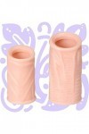 2 PCS/set Puissant Masseur Silicone Durable Sèxtôyse Plaisir T-Shirt avec Étanche pénien Anneau Double pour M-asseur Vibrant 