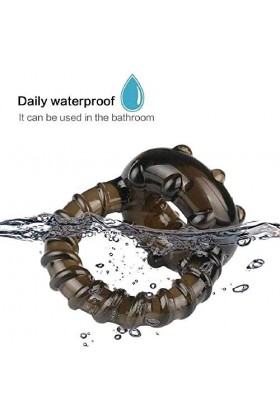 -Ṥexťờyse Plḁiśir Couple Anneaux Pénis,Penise Pour Homme 1 Pièce Silicone Anneaux Péniens T-Shirt Exercice Retardé