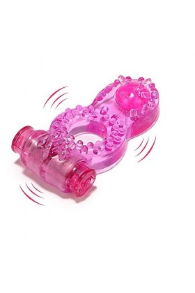 -Puissant Masseur Silicone Durable Sèxtôyšé Plaisir T-Shirt Avec Étanche Péňĩéň Anneau Double Pour M-Asseur Vibrant Anneau Pe