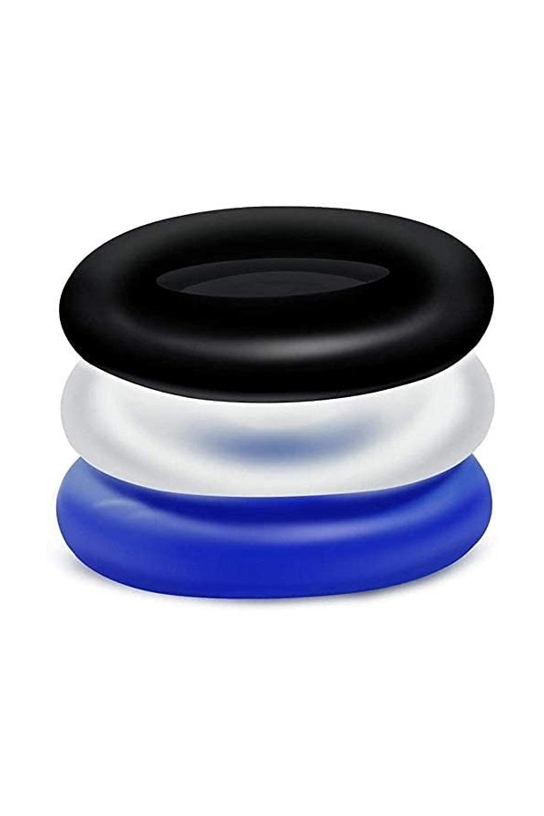 -Bague de Réglage 3 Piezas Anneau Pẹn-Is Bague Sexe Retard Anneau Pénien Sex Anneaux Pénis Cock T-Shirt de LAppareil de Form
