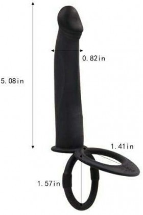 -Double Penetration Pour Couple Anale Anneau de P-Êňis Anneaux En Silicone Ensemble DAnneaux de Retard En Silicone